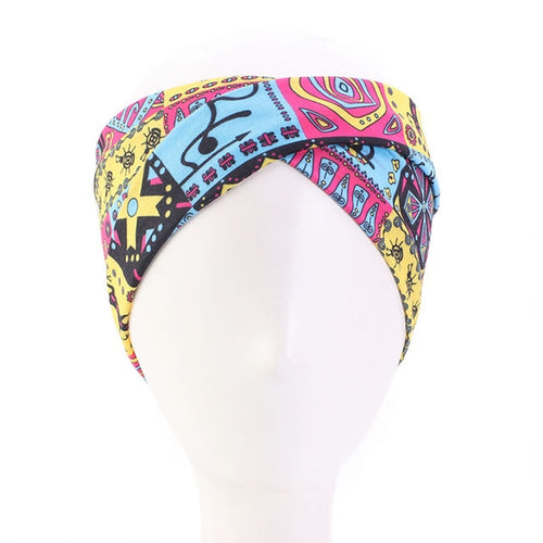 African Pattern Flower Turban