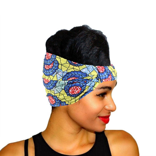 African Pattern Flower Turban