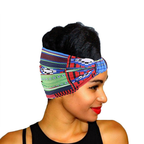 African Pattern Flower Turban