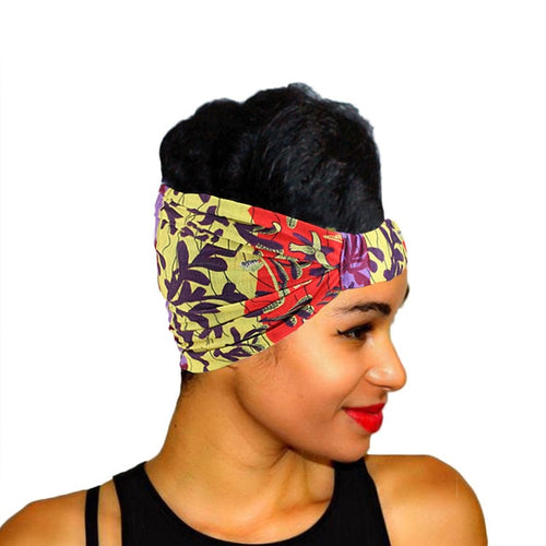 African Pattern Flower Turban