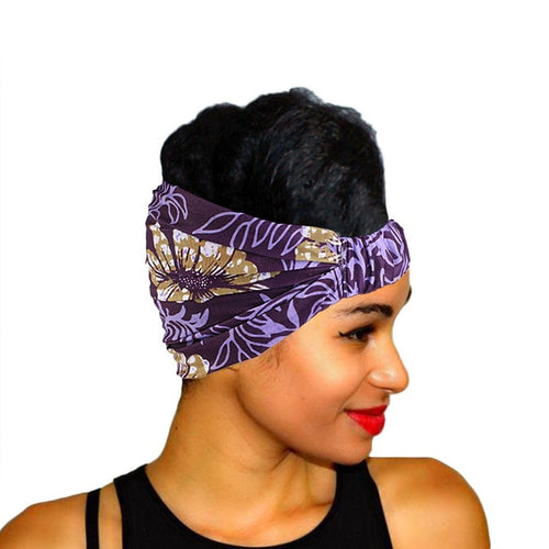 African Pattern Flower Turban