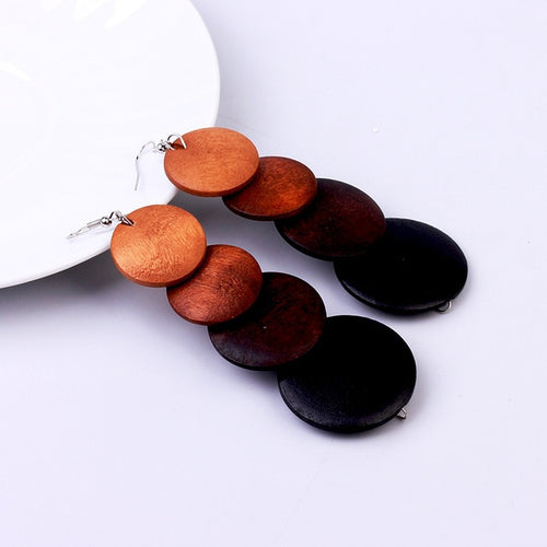 Colorful Wooden Earrings