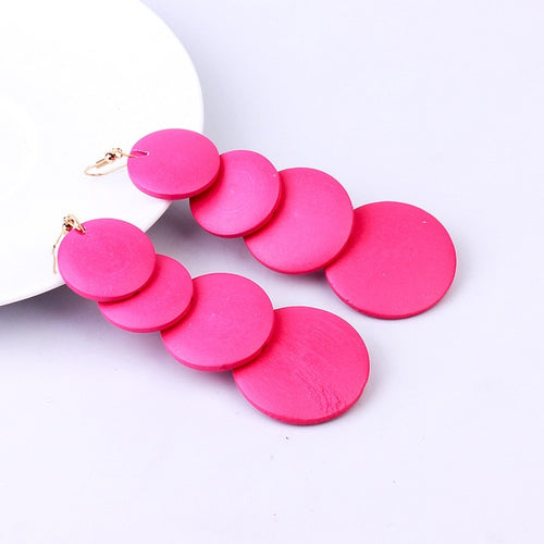 Colorful Wooden Earrings