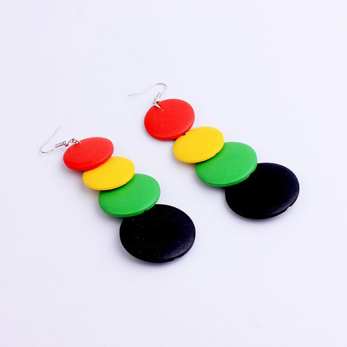 Colorful Wooden Earrings