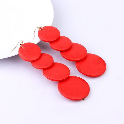 Colorful Wooden Earrings