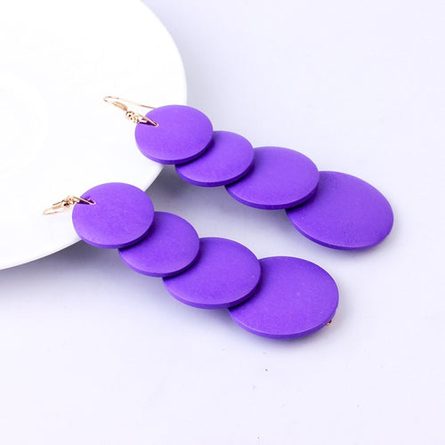 Colorful Wooden Earrings