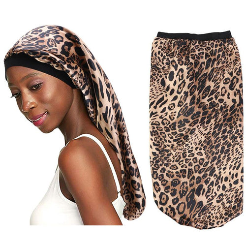 Elastic Printed Hair Band Bonnet