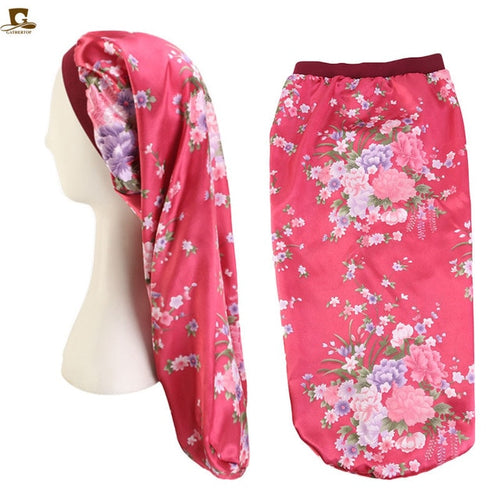 Elastic Printed Hair Band Bonnet