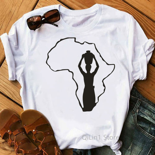 It Is In My DNA Black African Print T-Shirt