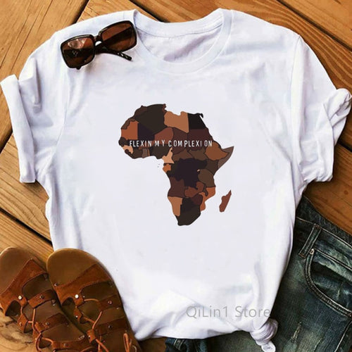 It Is In My DNA Black African Print T-Shirt