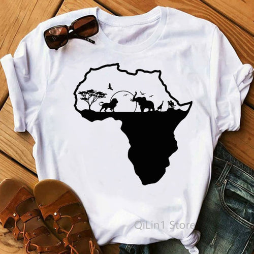 It Is In My DNA Black African Print T-Shirt