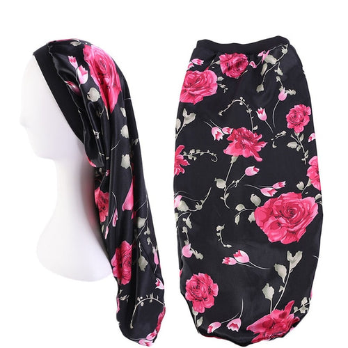 Elastic Printed Hair Band Bonnet