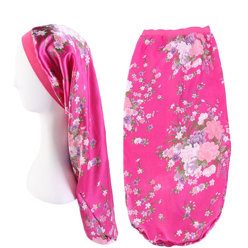 Elastic Printed Hair Band Bonnet