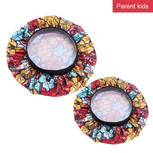 Mommy and Me Satin Bonnet African Patterns