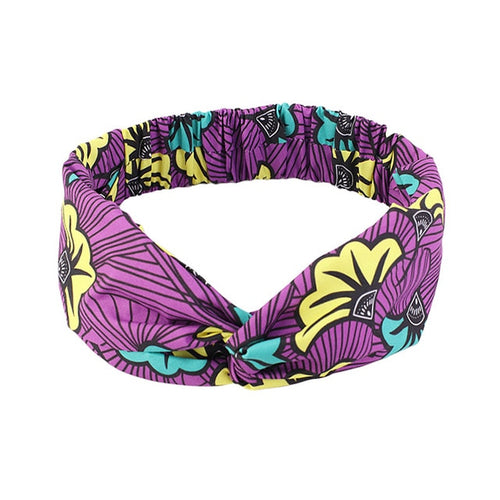 African Pattern Flower Turban