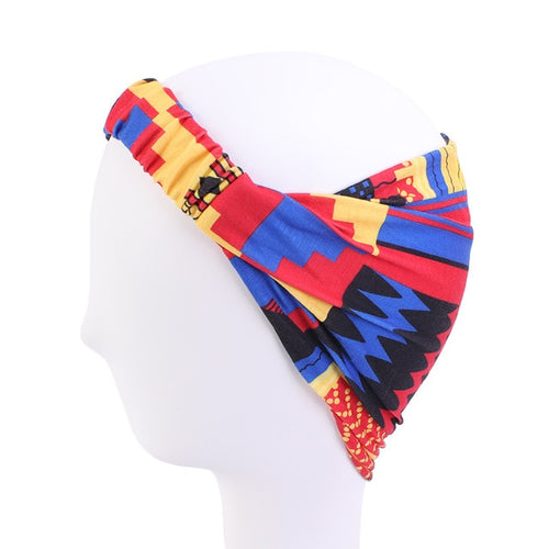 African Pattern Flower Turban