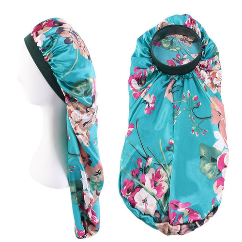 Elastic Printed Hair Band Bonnet