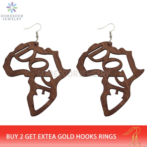 Dope Wooden  Drop Earrings