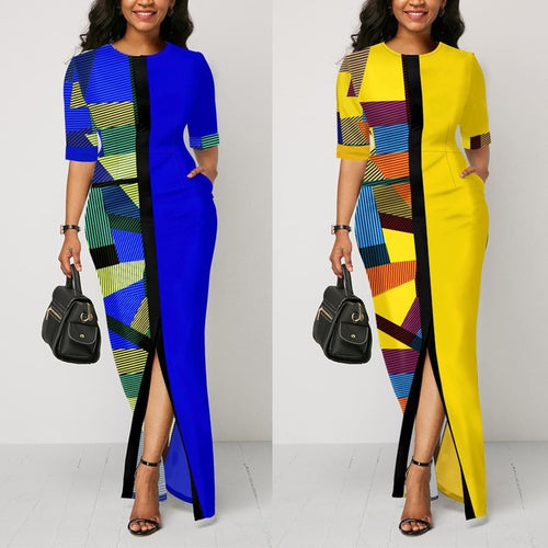 Long Geometric Dress