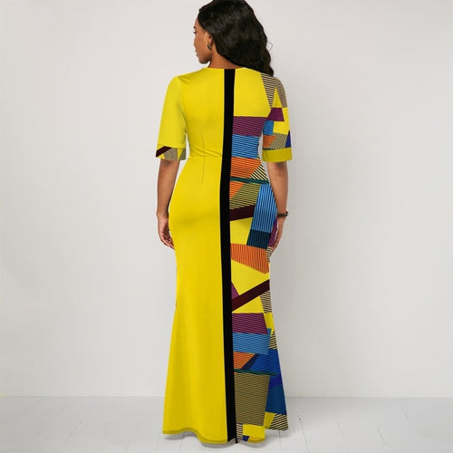 Long Geometric Dress