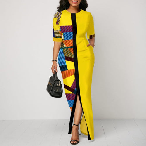 Long Geometric Dress