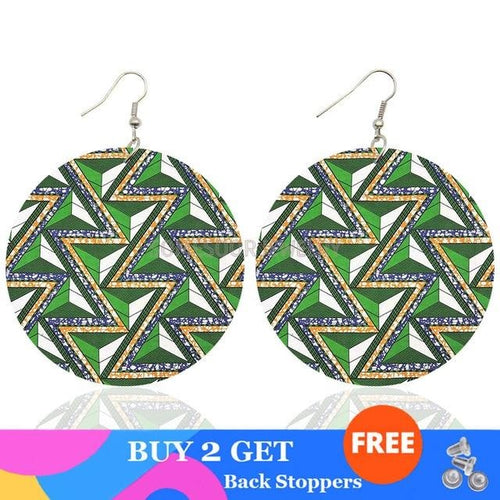 Fabrics Pattern Printing  Earrings