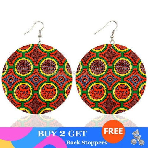 Fabrics Pattern Printing  Earrings