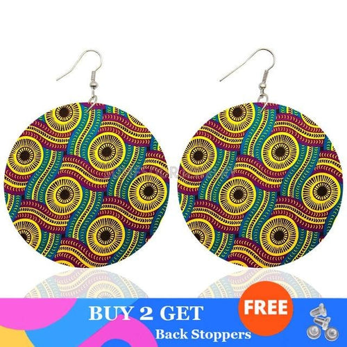 Fabrics Pattern Printing  Earrings