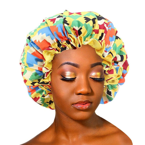 African Pattern Printed Fabric Bonnet