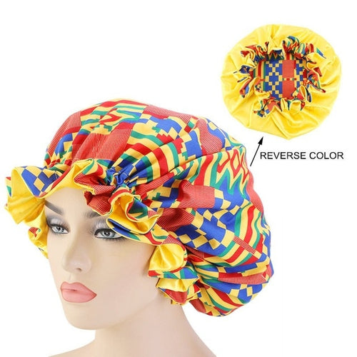 African Pattern Printed Fabric Bonnet