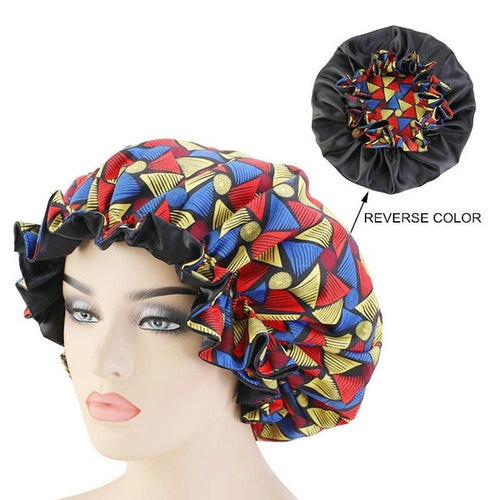 African Pattern Printed Fabric Bonnet