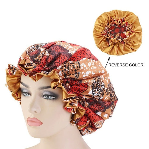 African Pattern Printed Fabric Bonnet