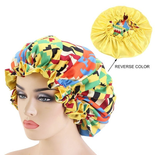 African Pattern Printed Fabric Bonnet