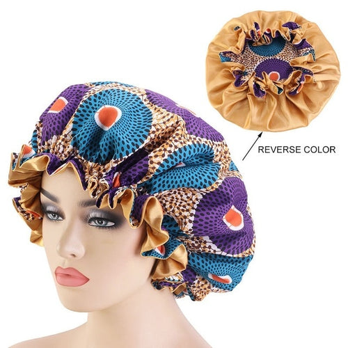 African Pattern Printed Fabric Bonnet