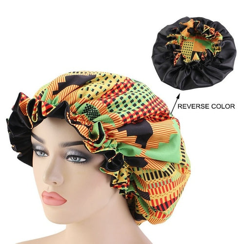 African Pattern Printed Fabric Bonnet