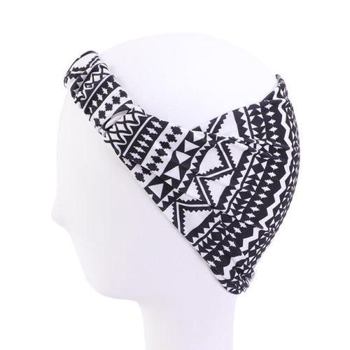 Pattern Print Headband Twist Style Hair Band