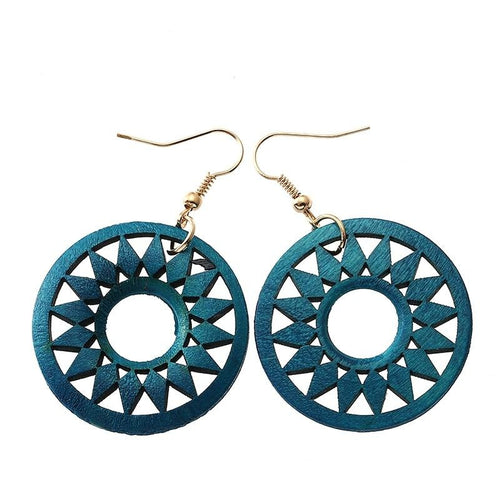 Round Sun Aura Earrings