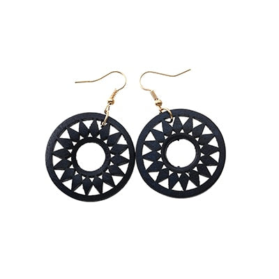 Round Sun Aura Earrings