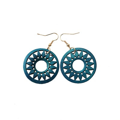 Round Sun Aura Earrings